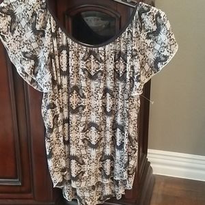 Philosophy Flutter Sleeve Top